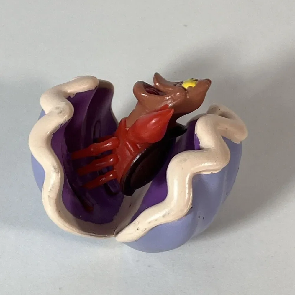 2” PVC Sebastian in Shell From Disney's Little Mermaid